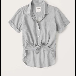 Abercrombie & Fitch short sleeve boyfriend shirt
